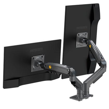Imagem de Suporte 2 Monitores 17 a 34 Articulado Pistão a Gás F160 NB