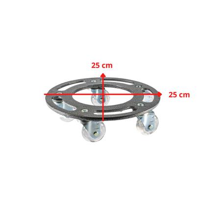 Imagem de Suporte 25cm para vaso Com Rodas De Gel suporta Ate 200KGS super Elegante