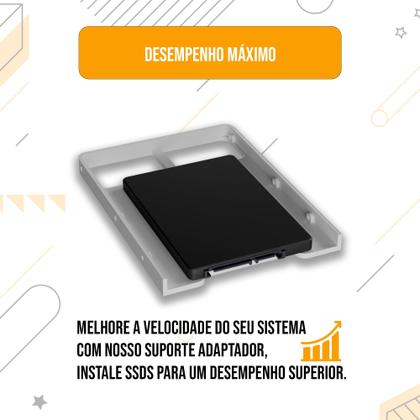 Imagem de Suporte Adaptador Hd Ssd 2,5 Para 3,5 Servidores Desktop Abs