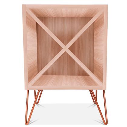 Imagem de Suporte Adega De Vinho Santiago Madeira MDF 12 Garrafas - Cobre Jade