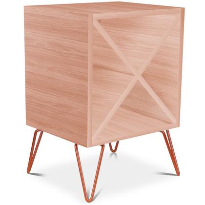 Imagem de Suporte Adega De Vinho Santiago Madeira MDF 12 Garrafas - Cobre Jade