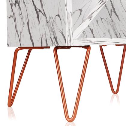 Imagem de Suporte Adega De Vinho Santiago Madeira MDF 12 Garrafas - Cobre Vulcano