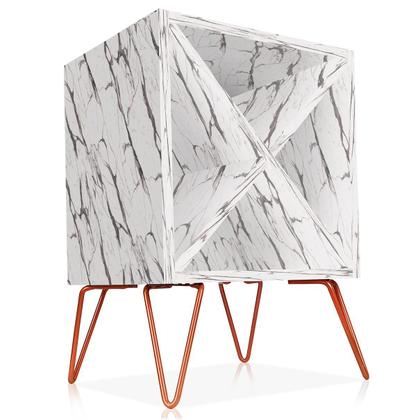 Imagem de Suporte Adega De Vinho Santiago Madeira MDF 12 Garrafas - Cobre Vulcano