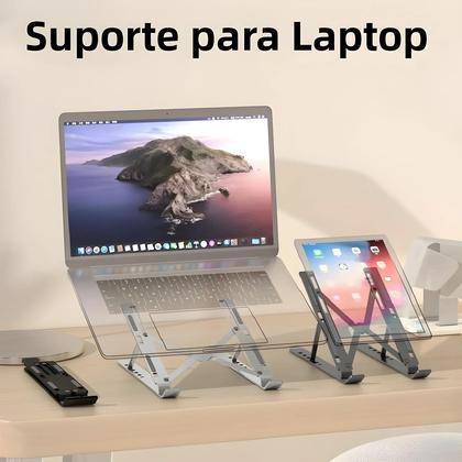 Imagem de Suporte Ajustável De Alumínio Para Laptop, Dobrável E Portátil Para Macbook Air Pro, Notebook,