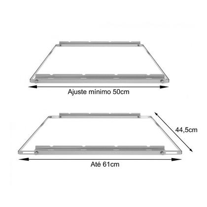 Imagem de Suporte Ajustável Inox para 5 Espetos