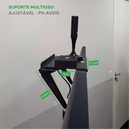 Imagem de Suporte Ajustável Receptor Conversor Tv Digital Multiúso Pix