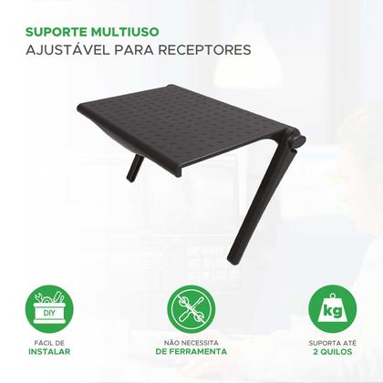 Imagem de Suporte Ajustável Receptor Conversor Tv Digital Multiúso Pix