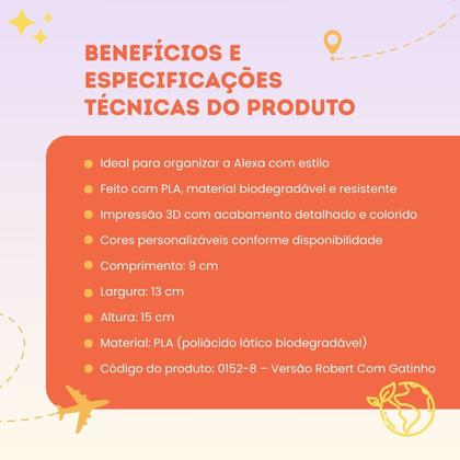 Imagem de Suporte Alexa Echo Dot - Robert Com Gatinho Amazon