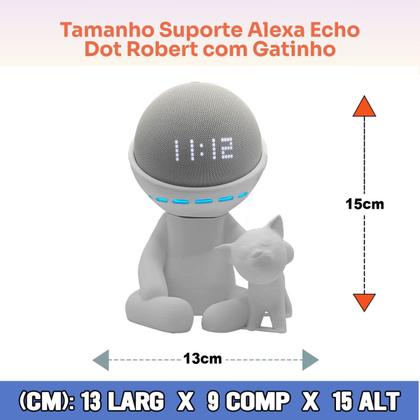 Imagem de Suporte Alexa Echo Dot - Robert Com Gatinho Amazon