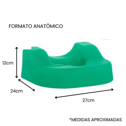 Imagem de Suporte Apoio  24 X 12 X 29CM Anatômico Hospitalar Coxim Cabeça Gel