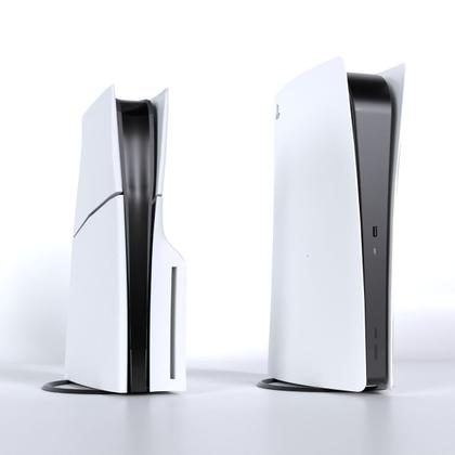 Imagem de Suporte Apoio Base Vertical Circular de Mesa Compatível com PS5 e PS5 Slim - ARTBOX3D