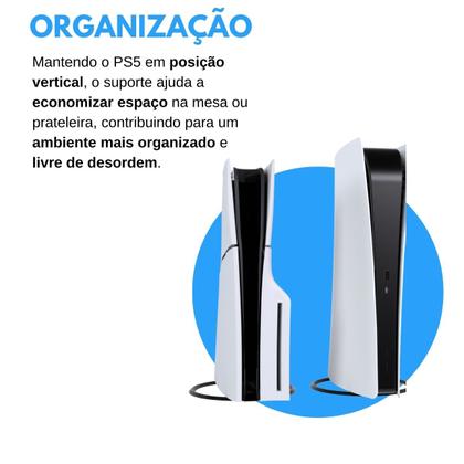 Imagem de Suporte Apoio Base Vertical Circular de Mesa Compatível com PS5 e PS5 Slim - ARTBOX3D