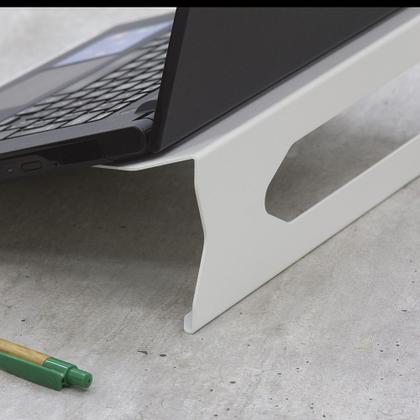 Imagem de Suporte Apoio de Notebook para Mesa em Alumínio  - Branco