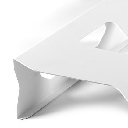 Imagem de Suporte Apoio de Notebook para Mesa em Alumínio  - Branco