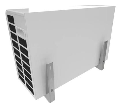 Imagem de Suporte Ar Condicionado Universal Inox Escovado 12000 BTUs Comercial