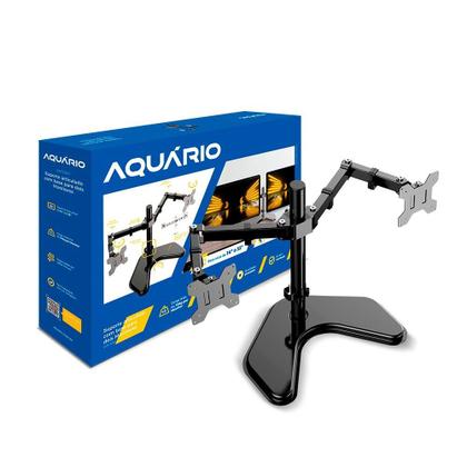 Imagem de Suporte Articulado 2 Monitores 14 a 32 Base de Mesa SIM-3000