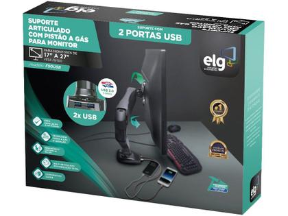 Imagem de Suporte Articulado com Pistão - Monitor 17" a 27" - ELG