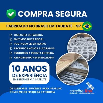 Imagem de Suporte Articulado em Aço para Antena Starlink Geração 3