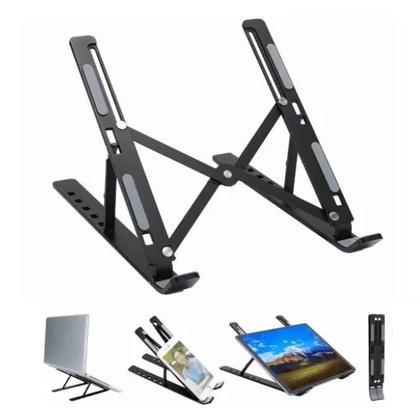 Imagem de Suporte Articulado Notebook Tablet Ergonomico Base Ajustavel Dobravel Antiderrapante Mesa Escritorio