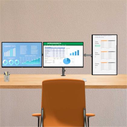 Imagem de Suporte Articulado Para 3 Monitores Morsa - 10 "a 32"