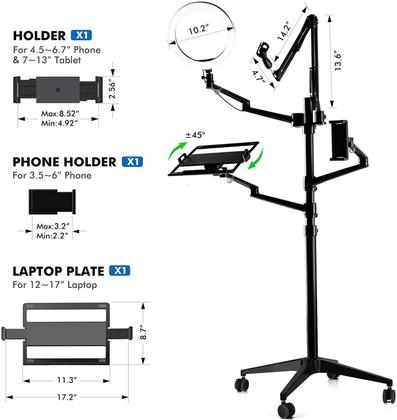 Imagem de Suporte Articulado Para Microfone Hyperx Câmera Ringlight
