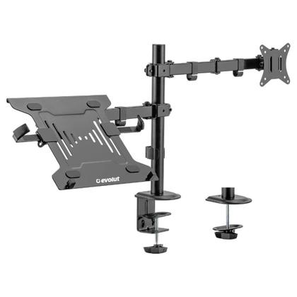 Imagem de Suporte Articulado para Monitor de 17 a 32 e Notebook de 10 a 15.6 Evolut ESN-12, com Rotação de Tela 180 - ESN-12