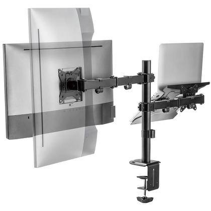 Imagem de Suporte Articulado para Monitor de 17 a 32 e Notebook de 10 a 15.6 Evolut ESN-12, com Rotação de Tela 180 - ESN-12