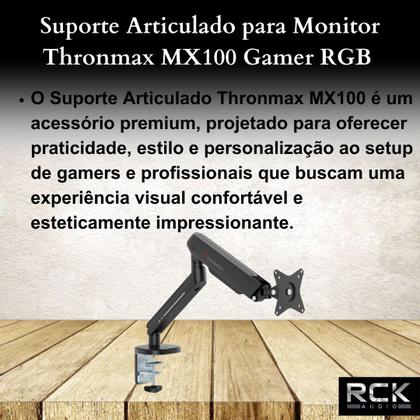 Imagem de Suporte Articulado para Monitor Thronmax MX100 Gamer RGB