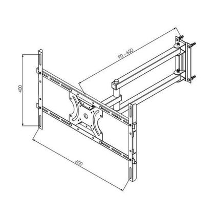 Imagem de Suporte Articulado para TV 23-70" Brasforma SBRP2440