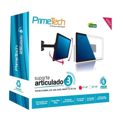 Imagem de Suporte Articulado Para Tv 3 Movimentos De 10-56 - Primetech