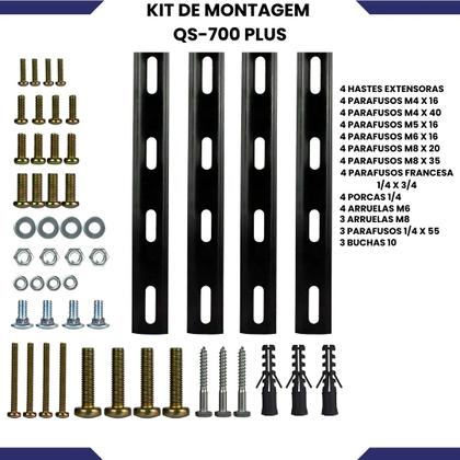 Imagem de Suporte Articulado para TV 58, 60, 65, 70 polegadas Samsung, LG, Semp, Philco, AOC, TCL, Toshiba
