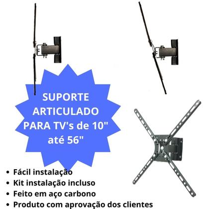 Imagem de Suporte Articulado Para Tv Led 28 32 40 42 43 49 50 55 Polegadas