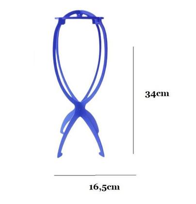 Imagem de Suporte Azul De Plástico Para Peruca