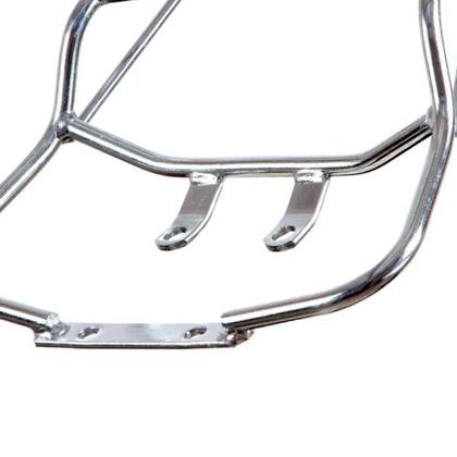 Imagem de Suporte Bagageiro Aço Maciço Titan Fan 125 150 2009 / 2013 Cromado Suporta Até 6Kg