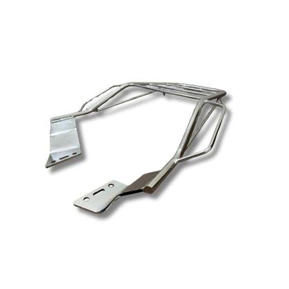 Imagem de Suporte Bagageiro Com Alça Reforçado Maciço Cromado Factor Fazer 150 125 2016 a 2022 Aço