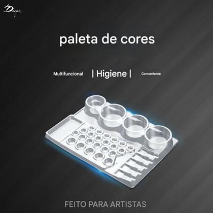 Imagem de Suporte Bandeja Descartável para Tinta Pigmento Cartucho de Tattoo Tatuagem 24 25 Unidades