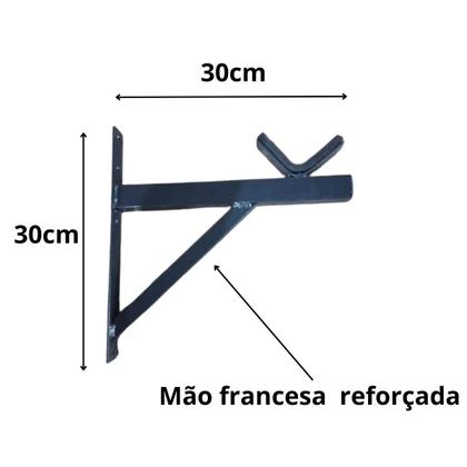Imagem de Suporte Barra Agachamento Academia Parede(envio Imediato)