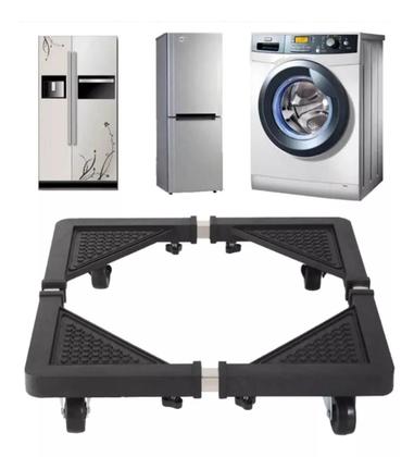 Imagem de Suporte Base Ajustável com Rodas para Geladeira e Máquinas de Alta Capacidade