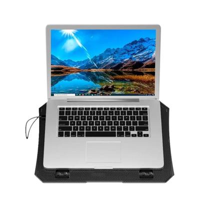 Imagem de Suporte Base Cooler Para Notebook Twister Com 2 Fans Ventoinhas Led Azul E Usb Hub Preto Azul