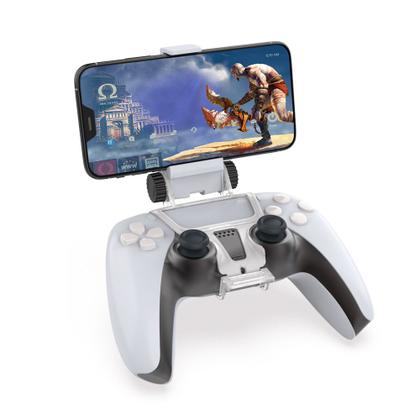 Imagem de Suporte Base de Celular Compatível com Controle Manete do Console Ps5 Dualsense Ajustável com Rotação