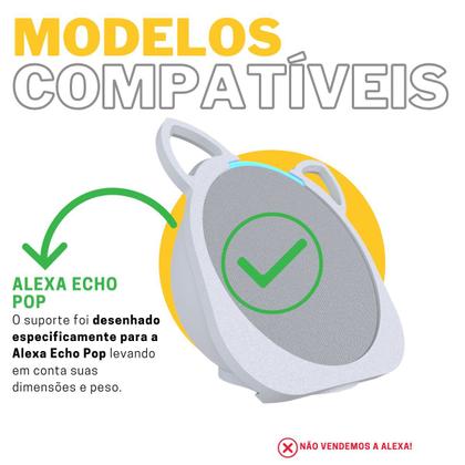 Imagem de Suporte Base de Mesa Tema Orelha Gato Gatinho Cat Compatível com Alexa Echo Pop