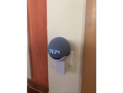 Imagem de Suporte Base De Parede Tomada Alexia Echo Dot 4 Smart