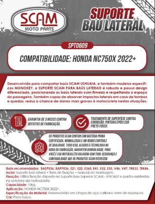 Imagem de Suporte Baú Lateral Honda Nc 750x 2022+