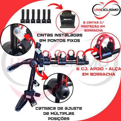 Imagem de Suporte Bicicleta Carro Transbike Universal Hatch Sedan