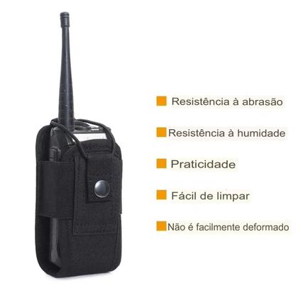 Imagem de Suporte Bolso rádio tático ajustável Bag Molle Two Way Verde