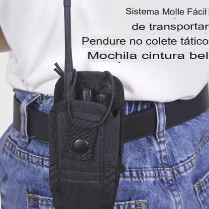 Imagem de Suporte Bolso rádio tático ajustável Bag Molle Two Way Verde