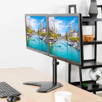 Imagem de Suporte Braço Articulado Base De Mesa Para Monitor Duplo