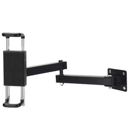 Imagem de Suporte, Braço Articulado Parede c/ Trava Segurança Antifurto p/Tablet iPad, Samsung Galaxy Tab, Xiaomi, Aço