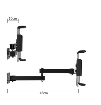 Imagem de Suporte, Braço Articulado Parede c/ Trava Segurança Antifurto p/Tablet iPad, Samsung Galaxy Tab, Xiaomi, Aço