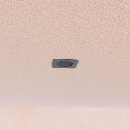 Imagem de Suporte Branco Quadrado de Teto para Embutir Assistente Virtual Compatível Com Alexa Echo Pop - ARTBOX3D